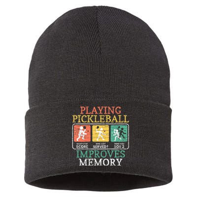 Playing Pickleball Improves Memory Pickleball Sustainable Knit Beanie