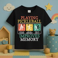 Playing Pickleball Improves Memory Pickleball Toddler T-Shirt