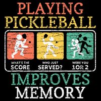 Playing Pickleball Improves Memory Pickleball Toddler T-Shirt