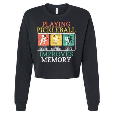Playing Pickleball Improves Memory Pickleball Cropped Pullover Crew
