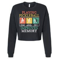 Playing Pickleball Improves Memory Pickleball Cropped Pullover Crew