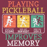 Playing Pickleball Improves Memory Pickleball 16oz Travel Tumbler