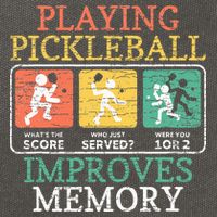 Playing Pickleball Improves Memory Pickleball Cotton Canvas Backpack