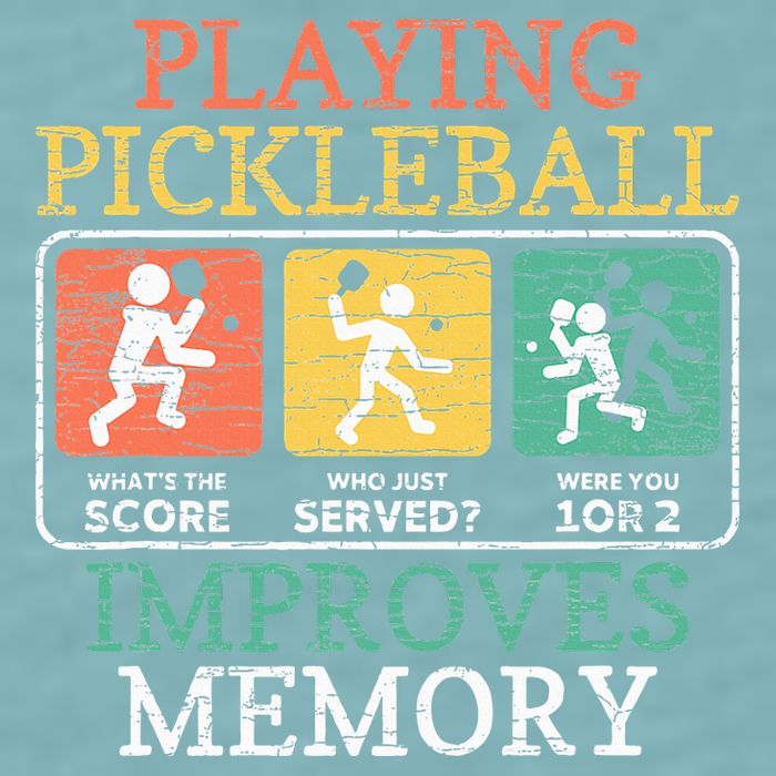 Playing Pickleball Improves Memory Pickleball Sueded Cloud Jersey T-Shirt