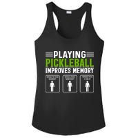 Playing Pickleball Improves Memory Ladies PosiCharge Competitor Racerback Tank