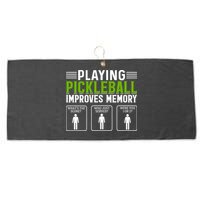 Playing Pickleball Improves Memory Large Microfiber Waffle Golf Towel