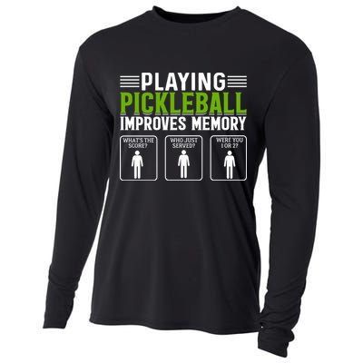 Playing Pickleball Improves Memory Cooling Performance Long Sleeve Crew