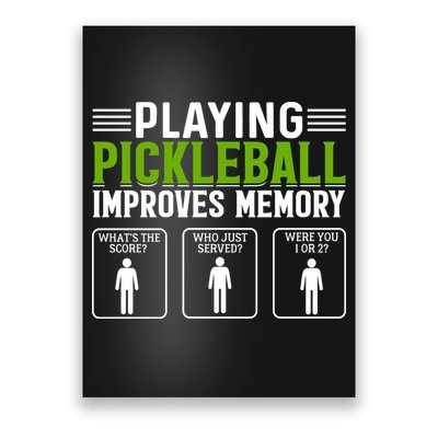 Playing Pickleball Improves Memory Poster