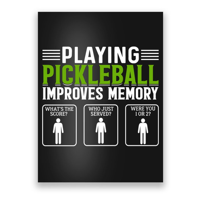 Playing Pickleball Improves Memory Poster