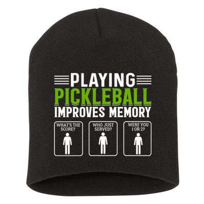 Playing Pickleball Improves Memory Short Acrylic Beanie
