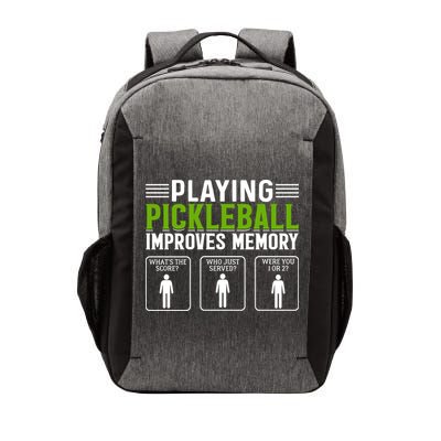 Playing Pickleball Improves Memory Vector Backpack