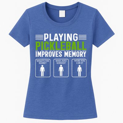 Playing Pickleball Improves Memory Womens T-Shirt