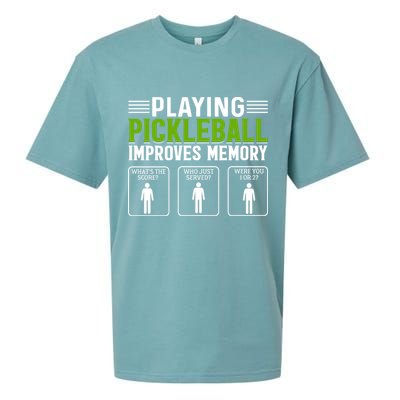 Playing Pickleball Improves Memory Sueded Cloud Jersey T-Shirt