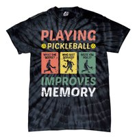 Playing Pickleball Improves Memory Pickleball Vintage Tie-Dye T-Shirt