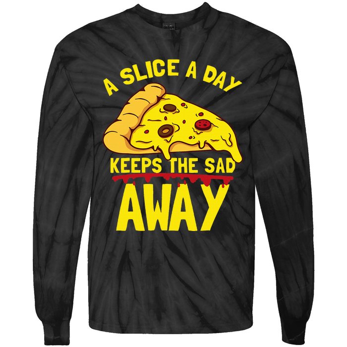 Pizza Tie-Dye Long Sleeve Shirt