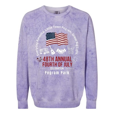 Pegram Park Independence Day Colorblast Crewneck Sweatshirt