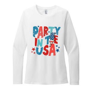 Pink Party In The Usa 4th Of July Mom And Girl Baby Womens CVC Long Sleeve Shirt