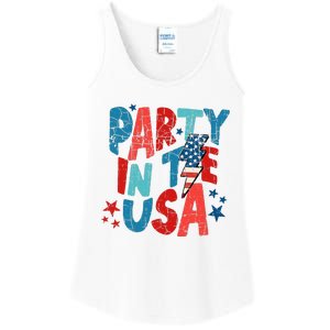 Pink Party In The Usa 4th Of July Mom And Girl Baby Ladies Essential Tank