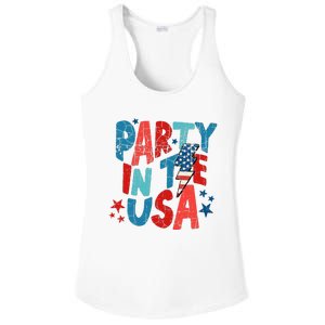 Pink Party In The Usa 4th Of July Mom And Girl Baby Ladies PosiCharge Competitor Racerback Tank