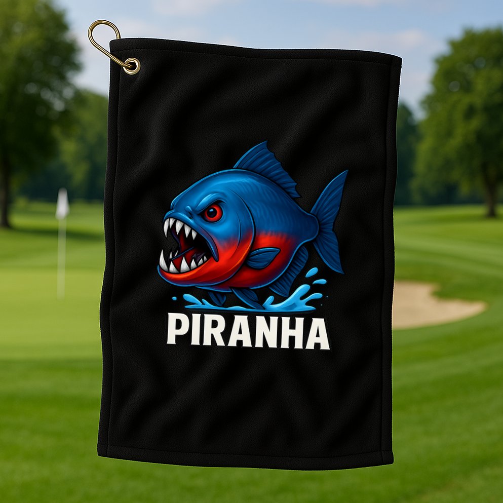 Piranha Golf Towel
