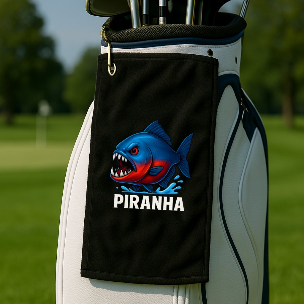 Piranha Golf Towel