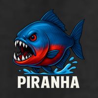 Piranha Golf Towel