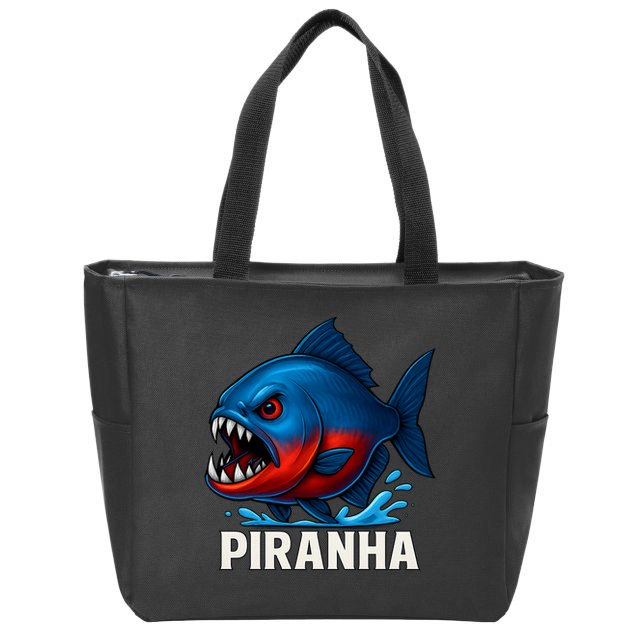 Piranha Zip Tote Bag