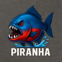 Piranha Cotton Canvas Backpack