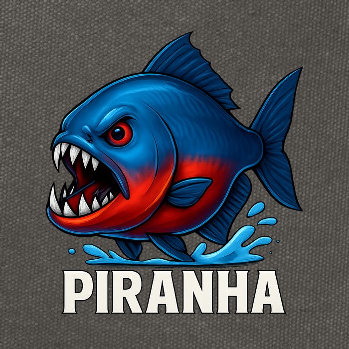 Piranha Cotton Canvas Backpack