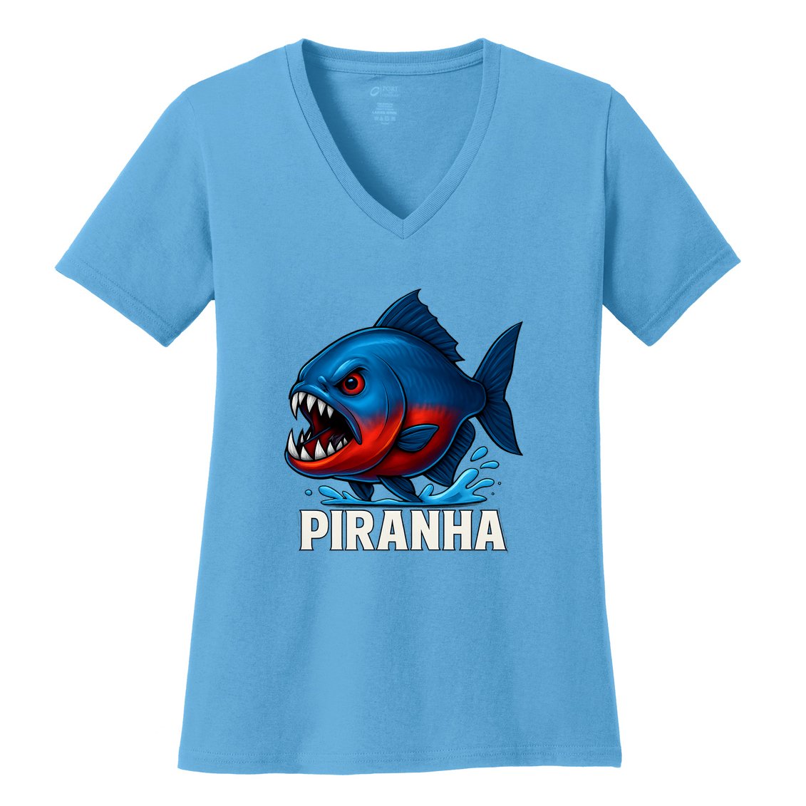 Piranha Women's V-Neck T-Shirt