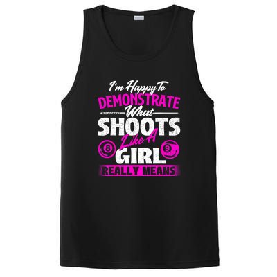 Pool Player Im Happy To Demonstrate Billiards Girl Gift PosiCharge Competitor Tank