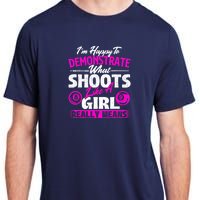 Pool Player Im Happy To Demonstrate Billiards Girl Gift Adult ChromaSoft Performance T-Shirt