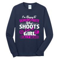 Pool Player Im Happy To Demonstrate Billiards Girl Gift Tall Long Sleeve T-Shirt