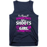 Pool Player Im Happy To Demonstrate Billiards Girl Gift Tank Top