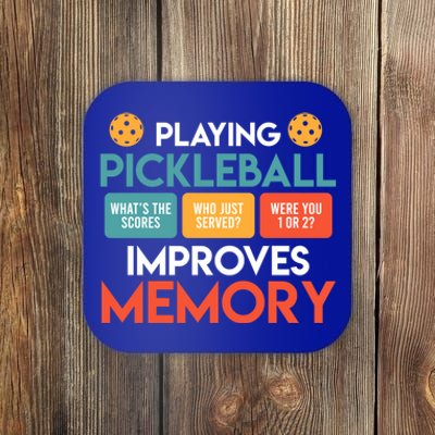 Playing Pickleball Improves Memory Pickleball Gift Coaster