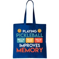 Playing Pickleball Improves Memory Pickleball Gift Tote Bag