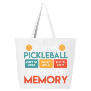 Playing Pickleball Improves Memory Pickleball Gift 25L Jumbo Tote