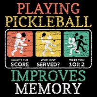 Playing Pickleball Improves Memory Pickleball 7-Panel Snapback Hat