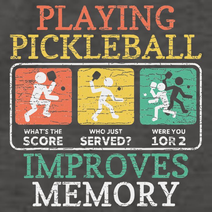 Playing Pickleball Improves Memory Pickleball Vector Backpack