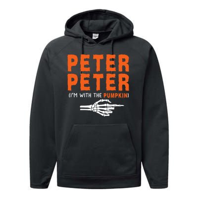 Peter Peter IM With The Pumpkin Jackolantern Pumpkin Halloween Costume Couple Performance Fleece Hoodie