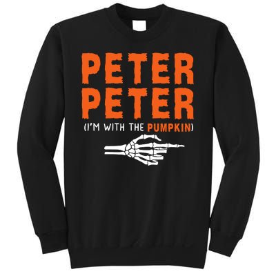 Peter Peter IM With The Pumpkin Jackolantern Pumpkin Halloween Costume Couple Sweatshirt