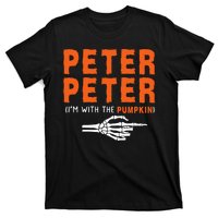 Peter Peter IM With The Pumpkin Jackolantern Pumpkin Halloween Costume Couple T-Shirt