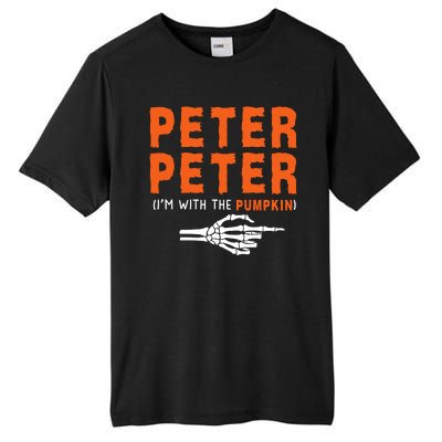 Peter Peter IM With The Pumpkin Jackolantern Pumpkin Halloween Costume Couple Tall Fusion ChromaSoft Performance T-Shirt