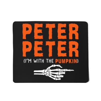 Peter Peter IM With The Pumpkin Jackolantern Pumpkin Halloween Costume Couple Mousepad