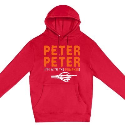 Peter Peter IM With The Pumpkin Jackolantern Pumpkin Halloween Costume Couple Premium Pullover Hoodie