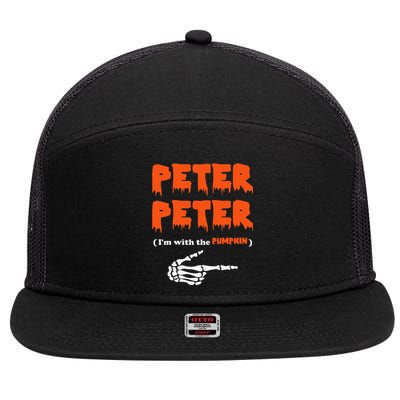 Peter Peter IM With The Pumpkin Halloween Costume 7 Panel Mesh Trucker Snapback Hat