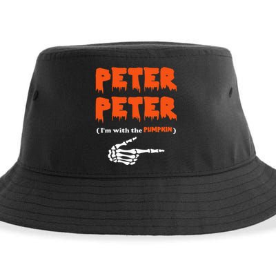 Peter Peter IM With The Pumpkin Halloween Costume Sustainable Bucket Hat