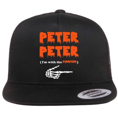 Peter Peter IM With The Pumpkin Halloween Costume Flat Bill Trucker Hat