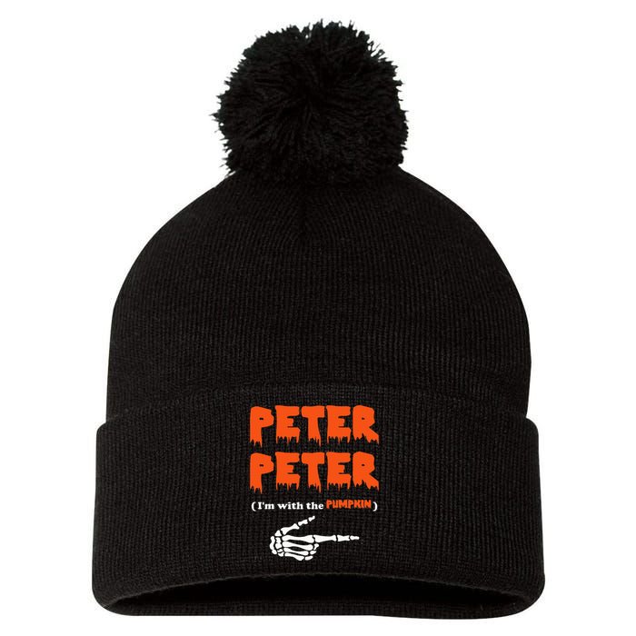 Peter Peter IM With The Pumpkin Halloween Costume Pom Pom 12in Knit Beanie