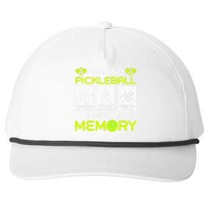 Playing Pickleball Improves Memory Dink Player Snapback Five-Panel Rope Hat